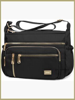 Crossbody Bag for Women, Shoulder Purse Messenger Bag, Waterproof Polyester,